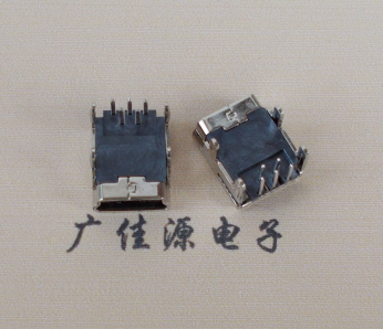 惠城Mini usb 5p接口,迷你B型母座,四脚DIP插板,连接器
