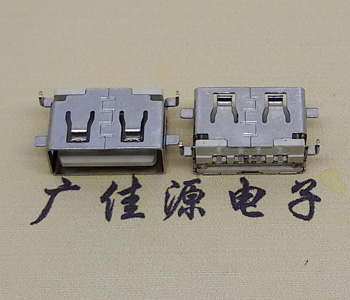 惠城USB母座 前贴后插 沉版1.1/1.9总长8.5mm大电流