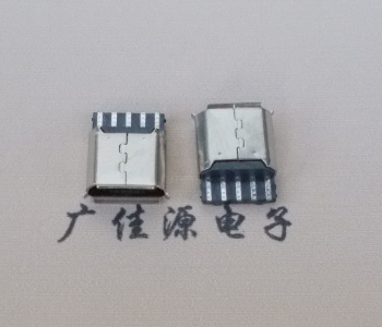 惠城Micro USB5p母座焊线 前五后五焊接有后背