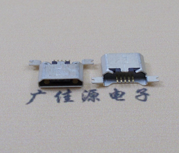 惠城MK USB B Type 沉板0.9母座后两脚SMT口不卷边