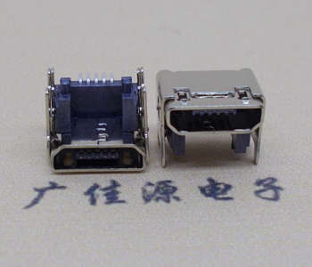 惠城MICRO USB 5P母座 SMT垫高 L=4.15双壳