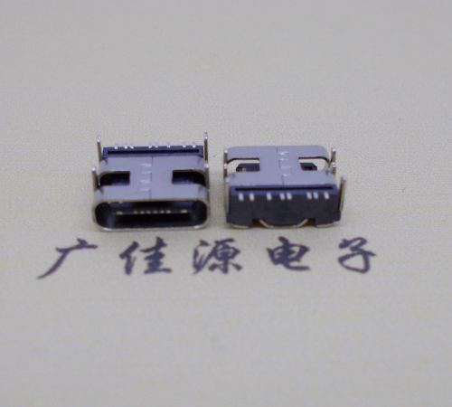 惠城Type-C8P母座卧式四脚插板连接器
