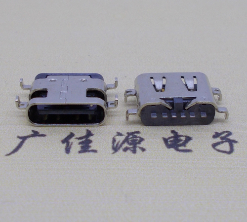 惠城USBType-C6P母座沉板1.6连接器