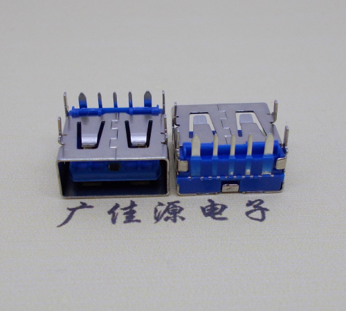 惠城 USB5安大电流母座 OPPO蓝色胶芯,快速充电接口