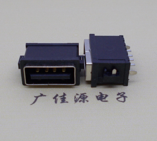 惠城usb2.0立式防水母座直插4pinA口型防水IP67级