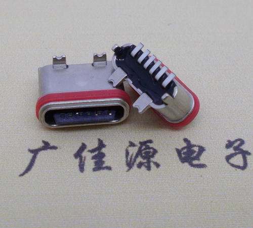 惠城立式贴片防水Type-C6P母座连接器