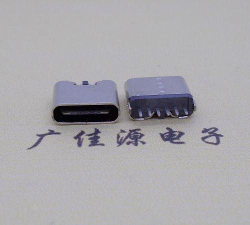 惠城立式插板Type-C6p母座接口H=6.9mm