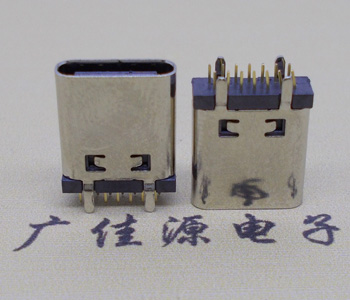 惠城立式直插usb type-c14p母座长L=10.0mm