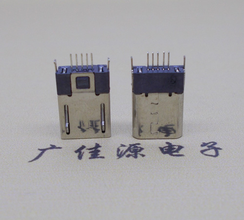 惠城micro-迈克 插座 固定两脚鱼叉夹板1.0公头连接器