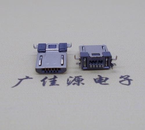 惠城Micro usb焊板式公头贴片SMT款无弹超薄