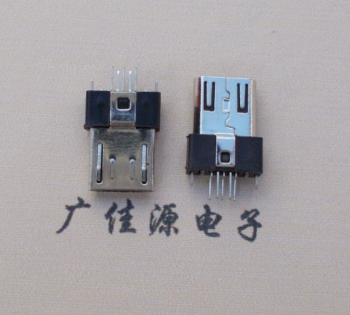 惠城MICRO USB2.0插头.带卡勾-无卡勾夹板公头