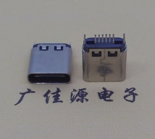 惠城type-c16p母座,夹板式type-c16p接口连接器
