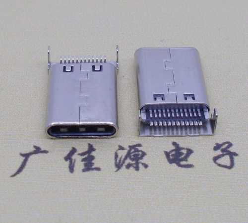 惠城铆合式type-c24p公头两脚插板针脚贴板