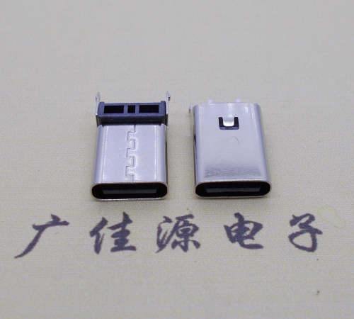 惠城 立插type c2p母座铆合式180度两脚直插H=13.1、13.7、14.2、15.1mm
