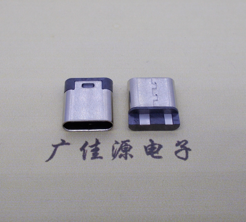 惠城电源椭圆形USB接口.type c2p焊线母座.充电尾部2点焊接详解