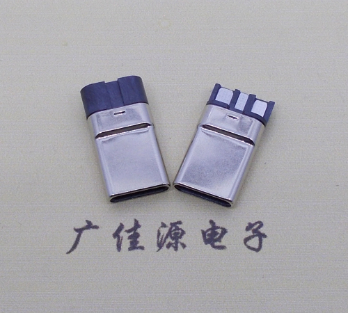 惠城焊线式 type c11p拉伸公头连接器总体长15.9mm