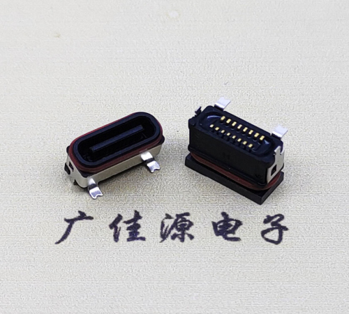 惠城TYPE-C16P立贴防水母座接口.6.5/6.8设计尺寸规范