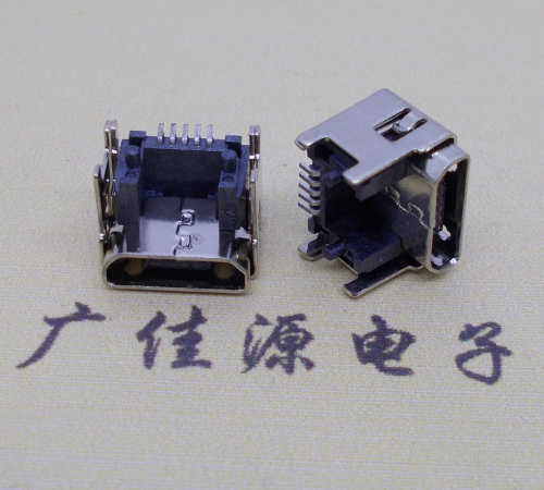 惠城MICRO USB5pin加高母座 垫高1.55/2.5/3.04/4.45尺寸接口